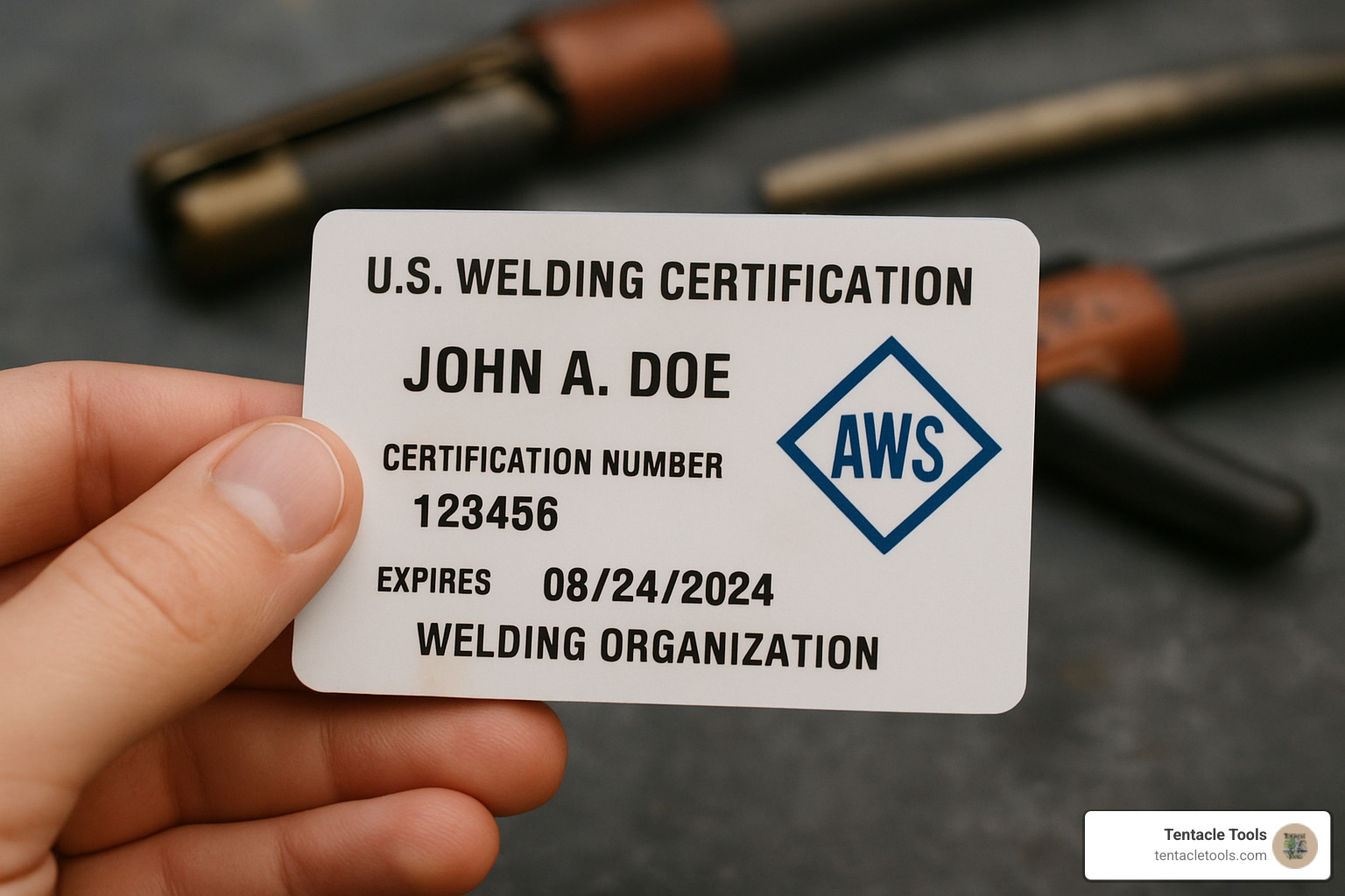 welding certification wallet card - construction welder jobs