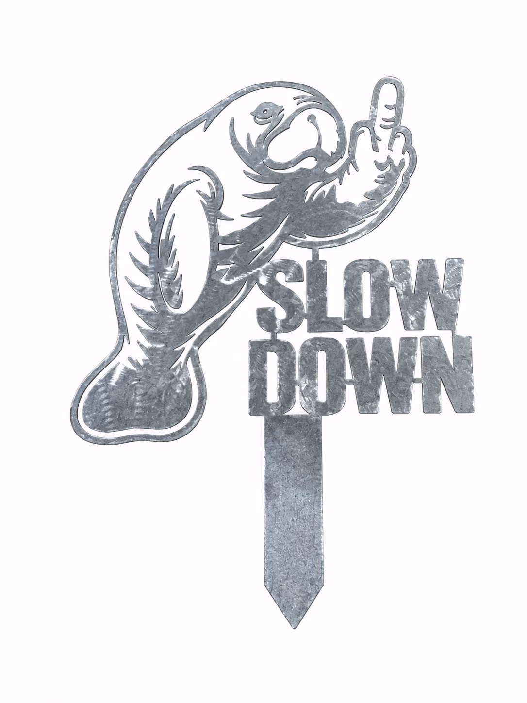 Pissed off Manatee Yard Sign