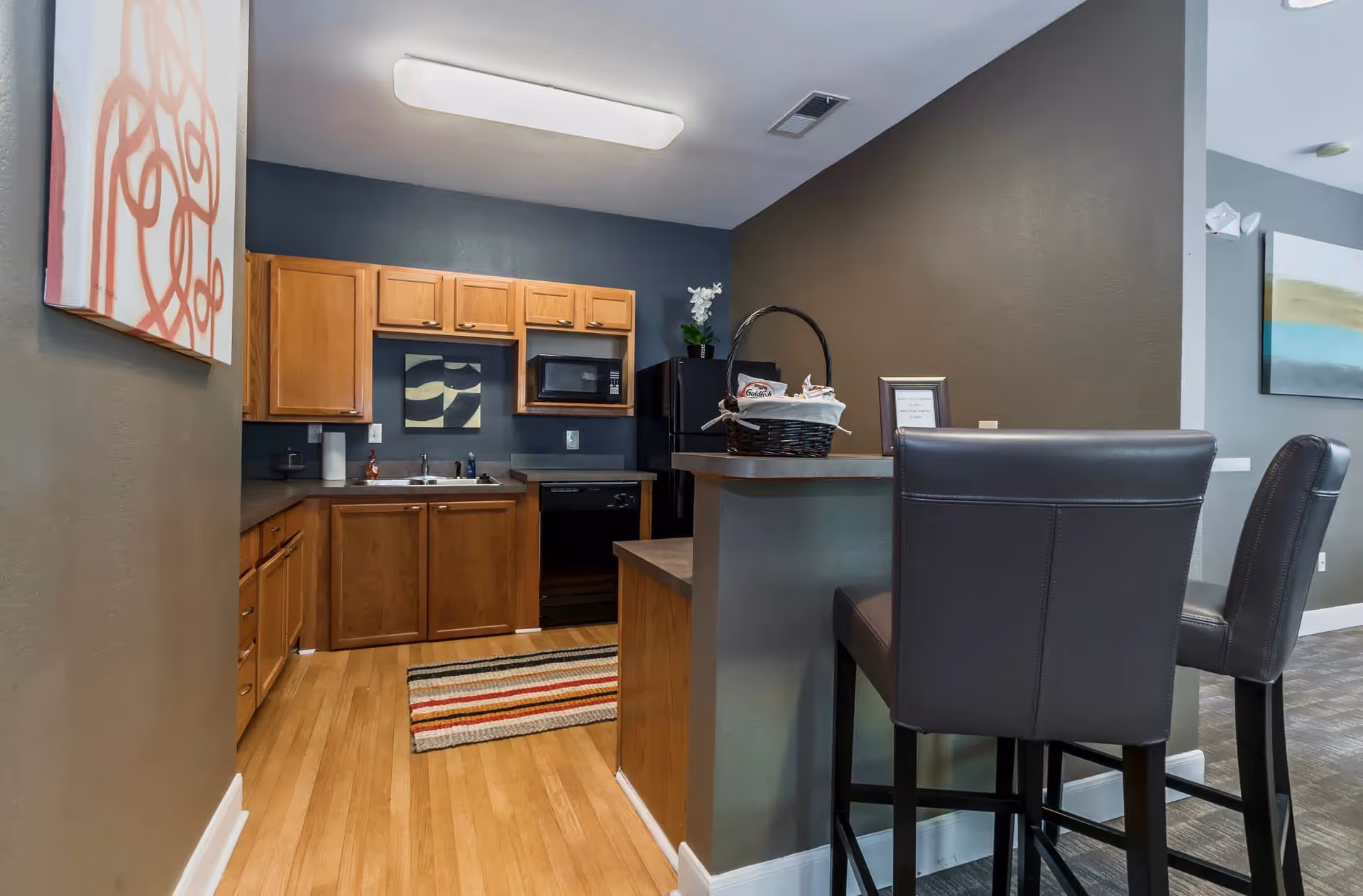 Leasing Office model kitchen