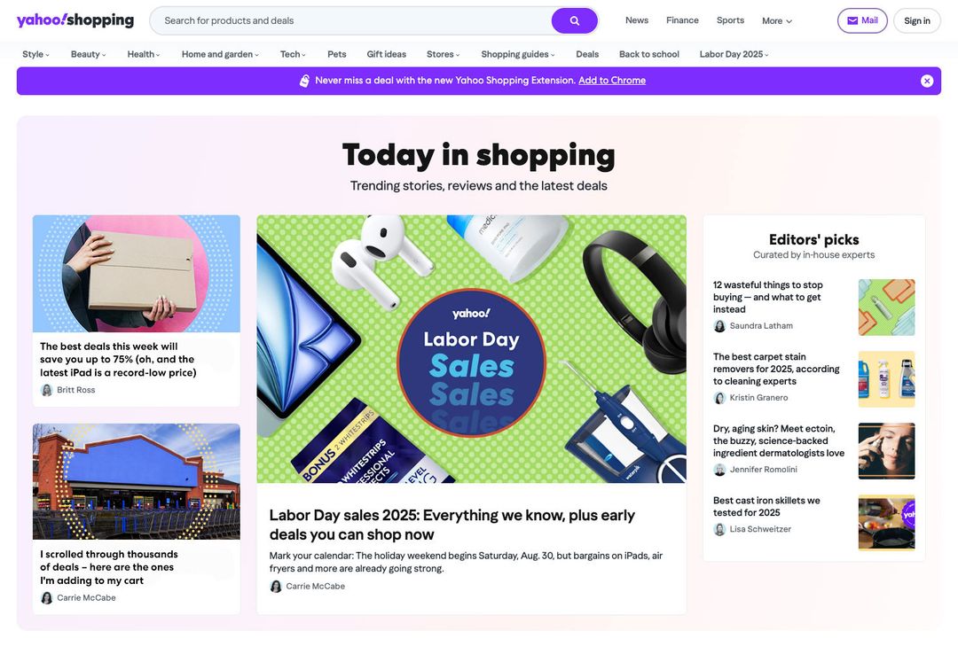 Commerce | Yahoo Inc.