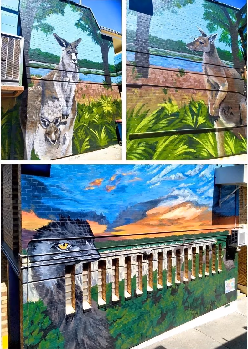 Moree Secondary College murals - Junior Campus