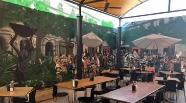 Café Omega mural