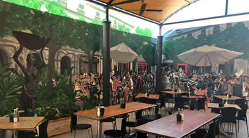 Café Omega mural