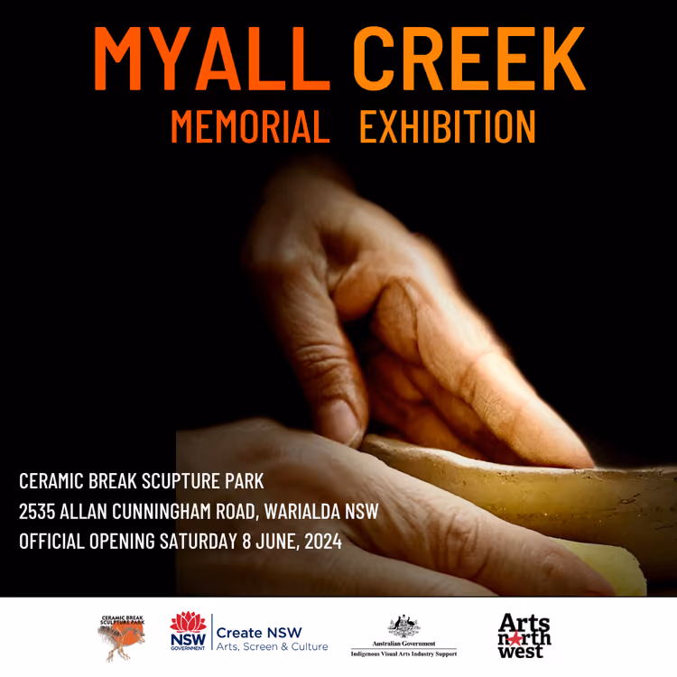 Myall+Creek+Massacre+Exhibition+Poster++(Square+Sticker).png