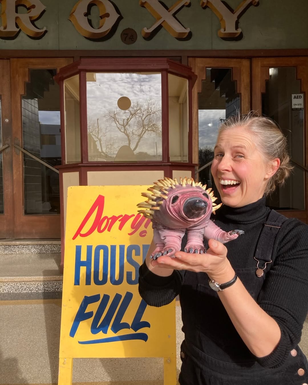 Jenny Ellis, “House Full” sign, Roxy Theatre, Bingara