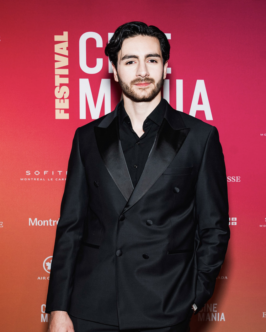 Aron Archer on the red carpet for Cinemania