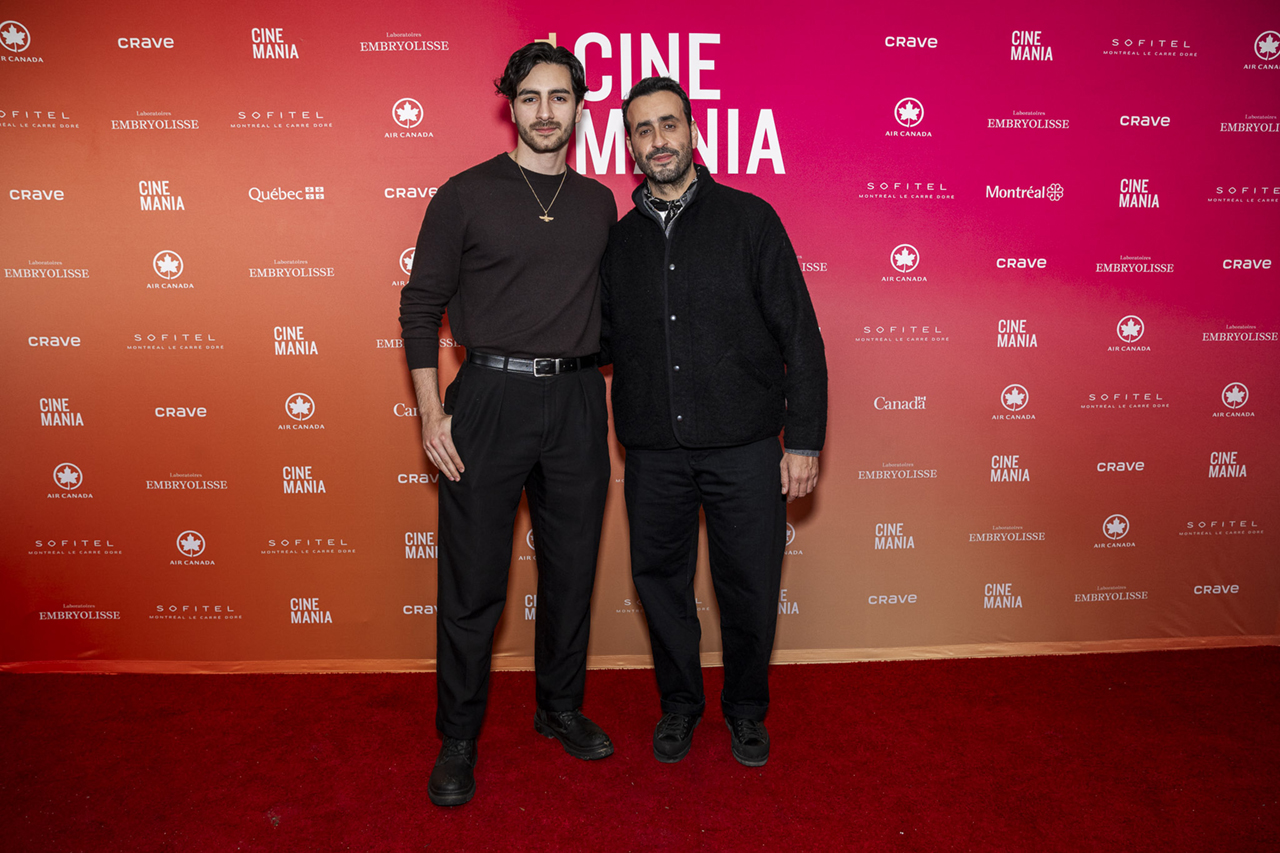 Aron Archer and Jonathan Cohen at the premiere of l'âme idéale at Cinemania