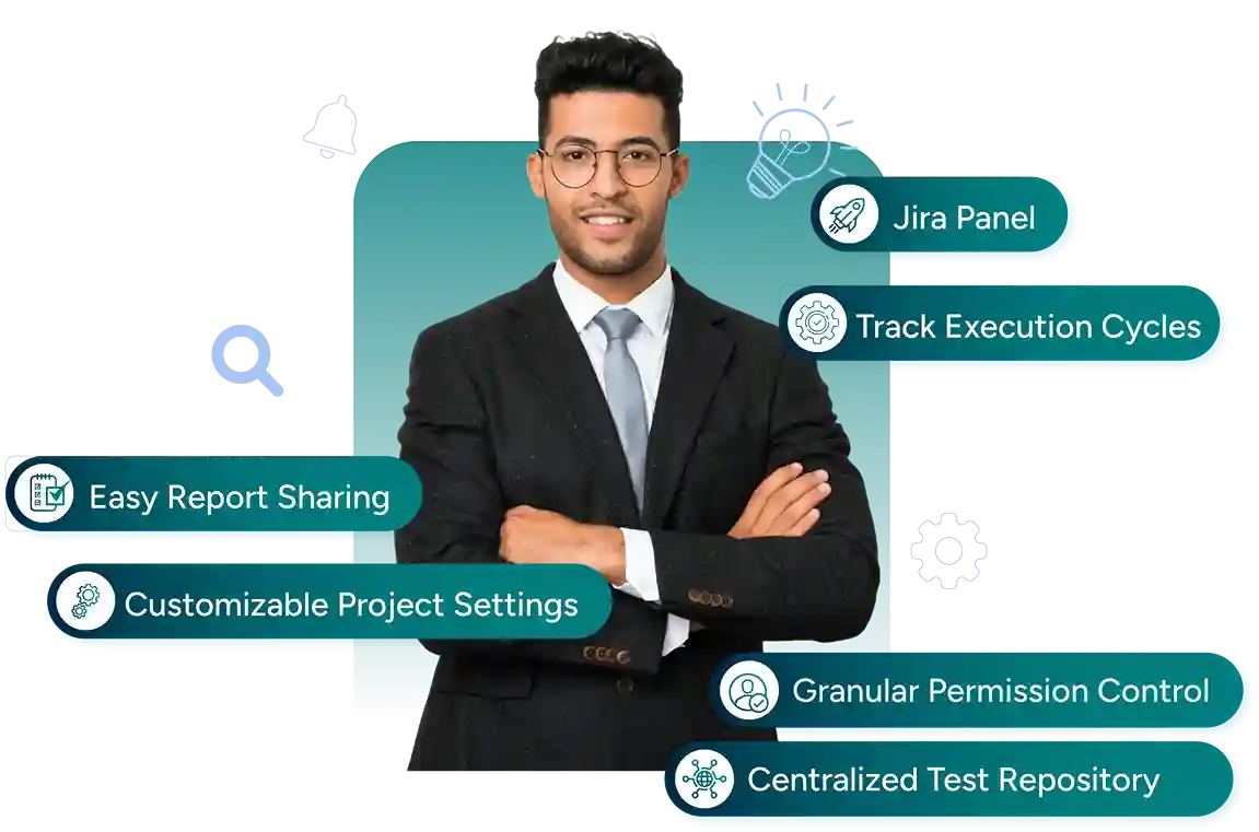 Collaboration tools and features in AIO Tests for Jira, emphasizing teamwork.