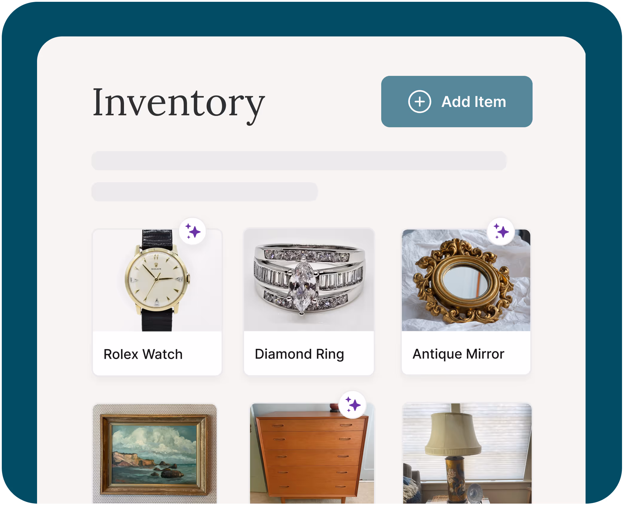 Simple way to track items with inventory dashboard