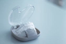 Invisalign braces on a case