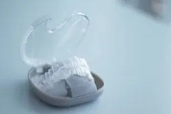 Invisalign braces on a case