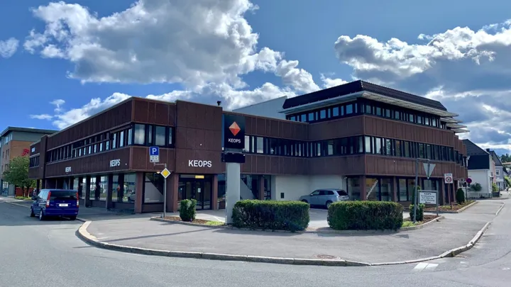 Bygget der Keops holder til i Porsgrunn.