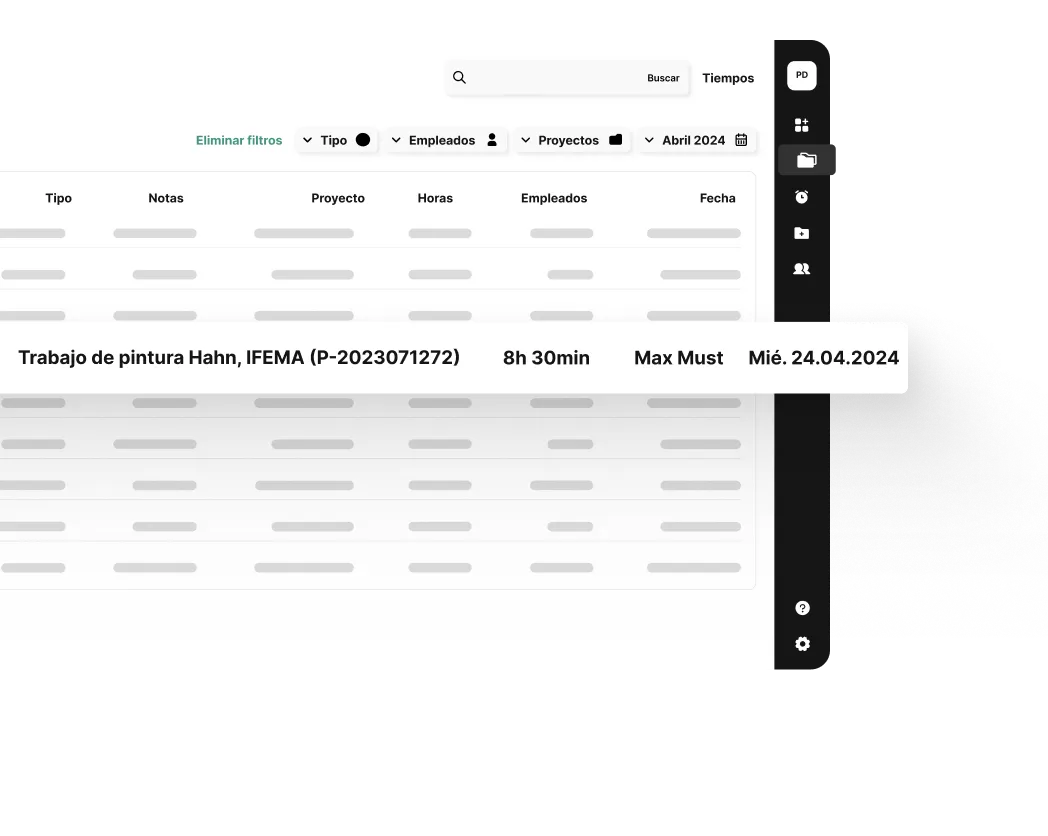 Análisis de las horas registradas en plancraft con exportación para la gestoría y las nóminas
