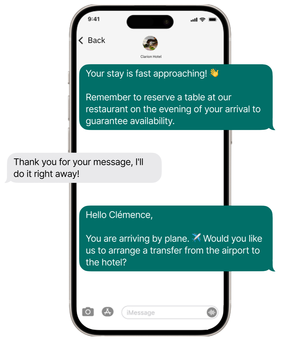 Automatique hotel message feature TriggerFlow