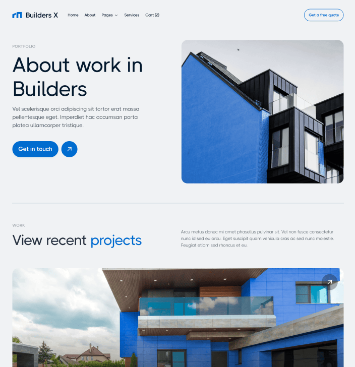 Builders X - Projects Main Page - Builders Webflow Template