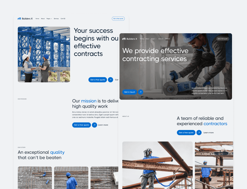 Builders X - 24 Pages Included - Builders Webflow Template
