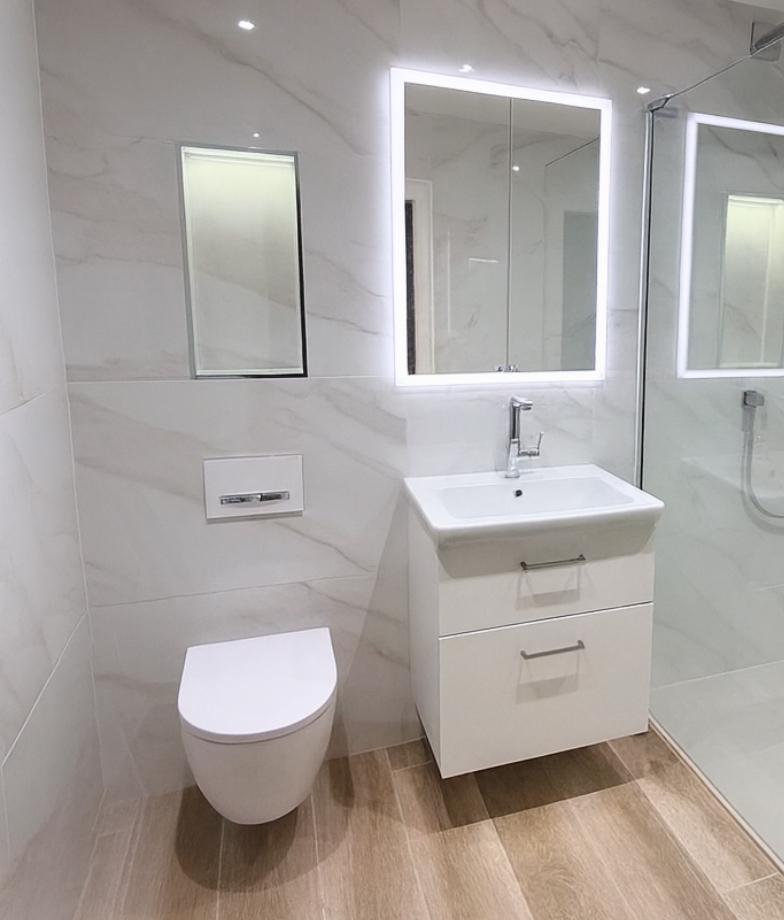 Modern bathroom after