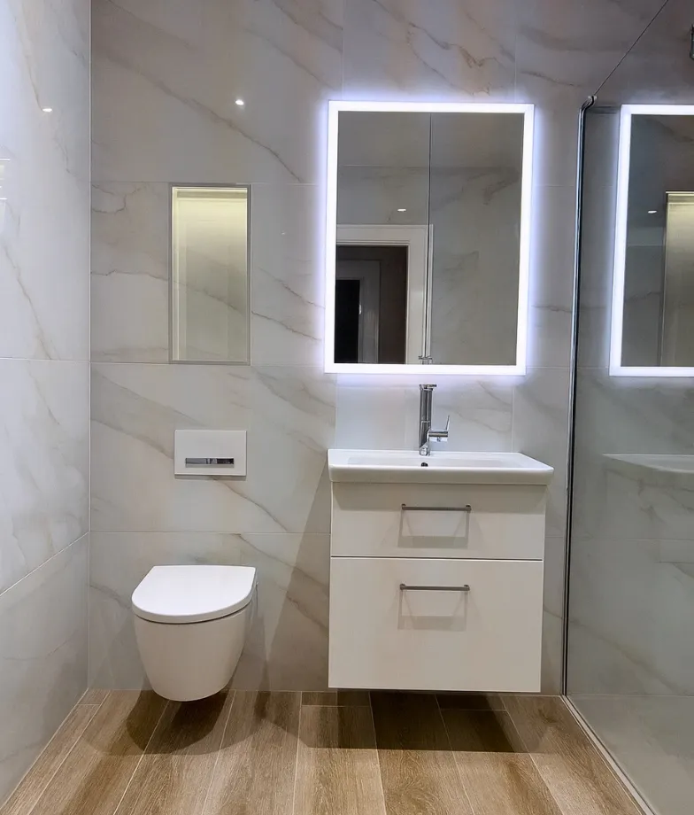Modern bathroom after
