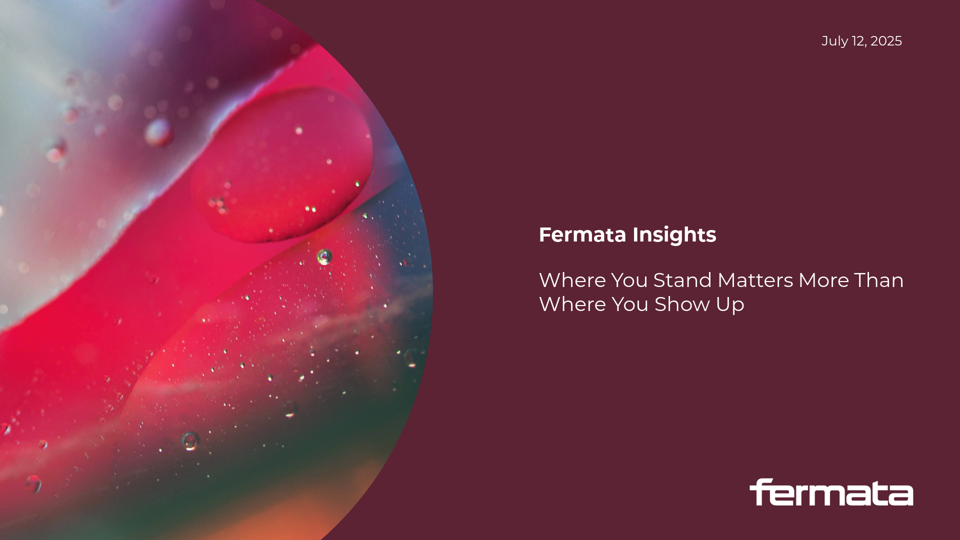Where You Stand Matters More Than Where You Show Up