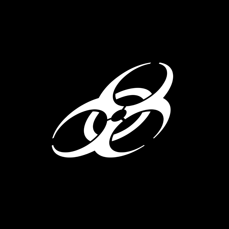 White scissors icon with open blades on black background