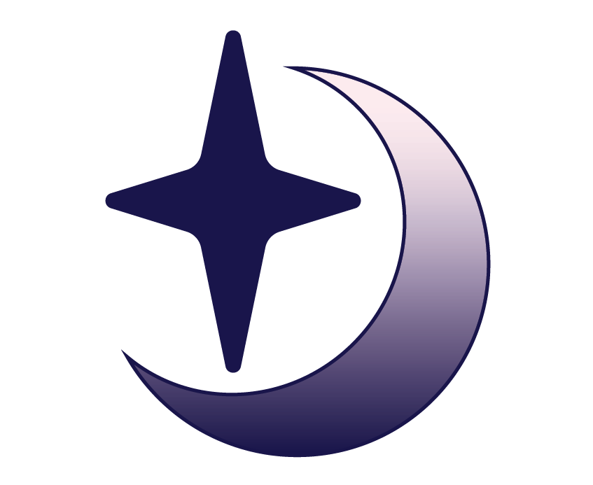 Logo with star and moon