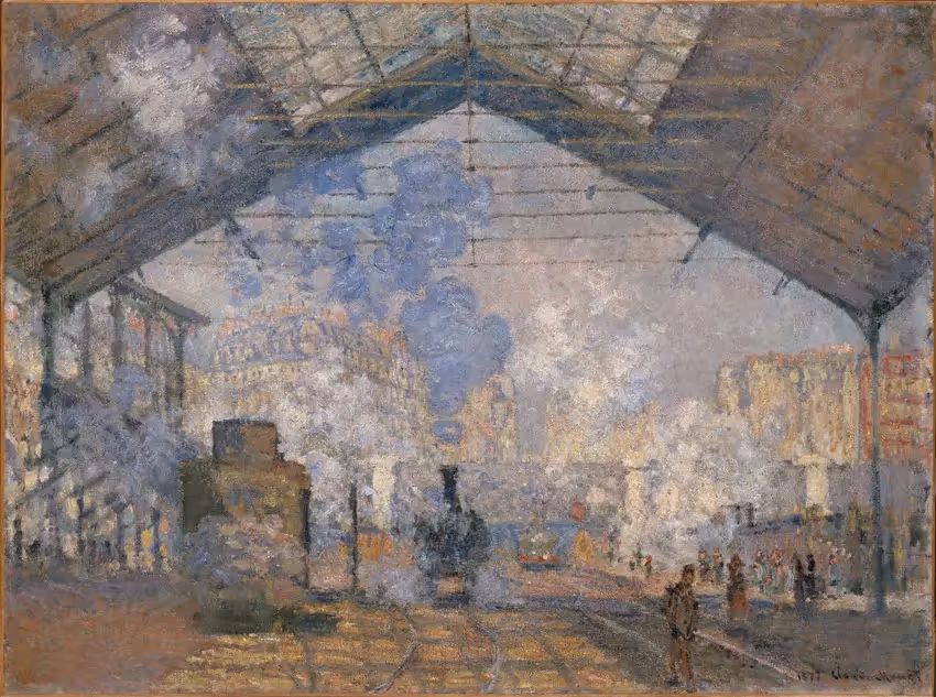 Visite scolaire du musée d'Orsay : la Gare Saint-Lazare de Monet