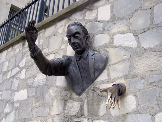 Sortie scolaire Montmartre: le passe-muraille