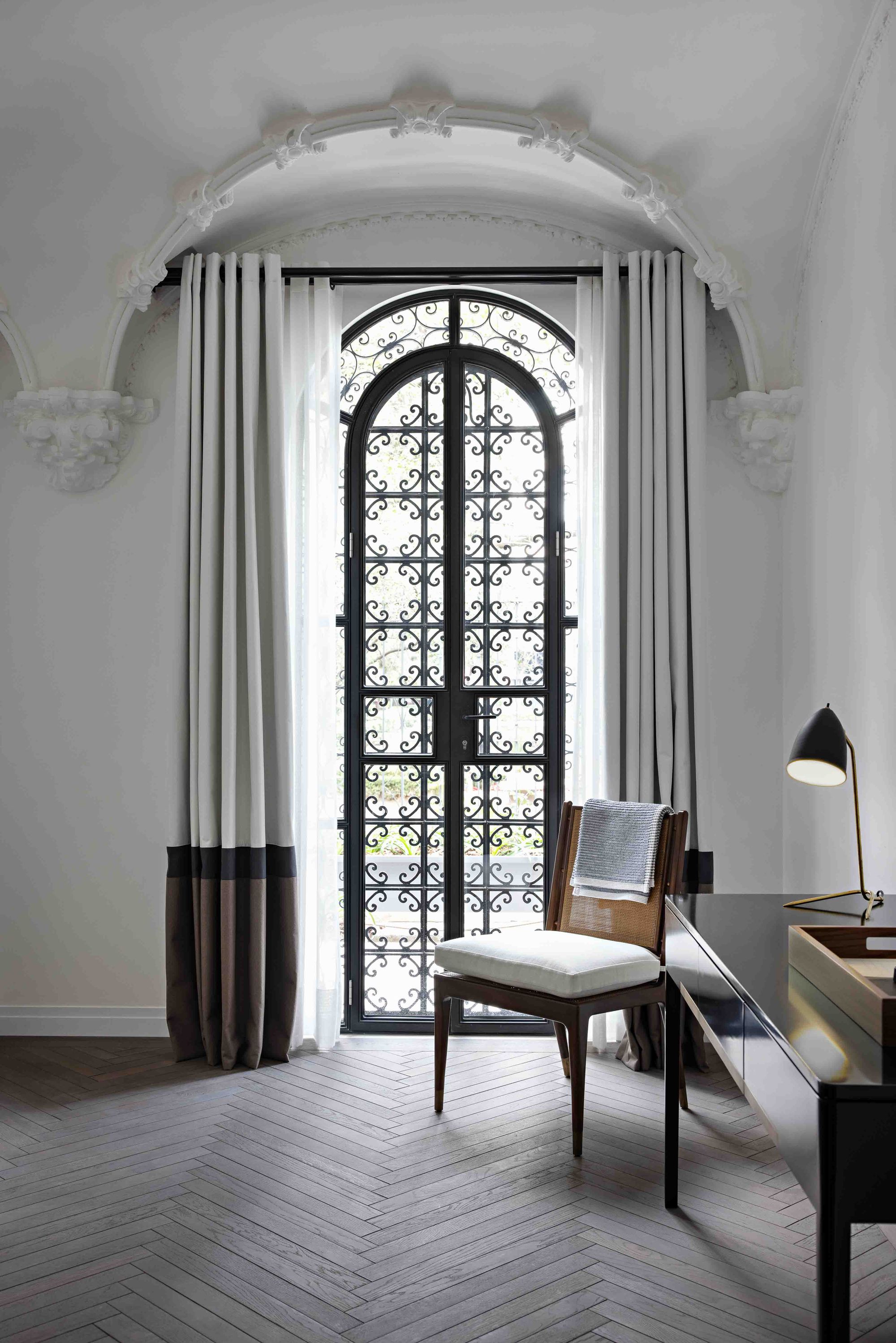 A room overlooking Parque Lincoln at Casa Polanco