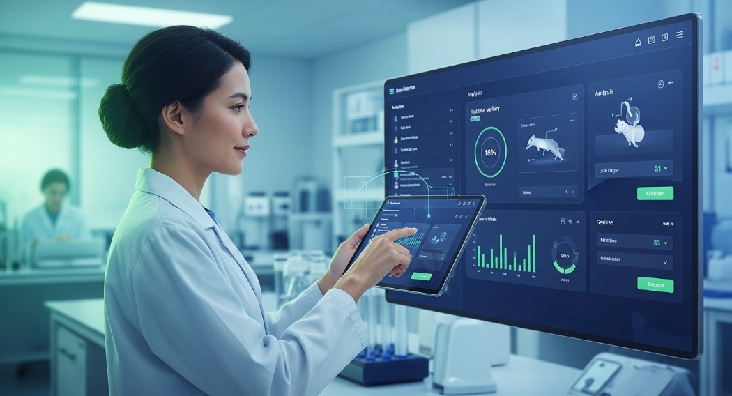 a-scientist-looking-at-esearch-data