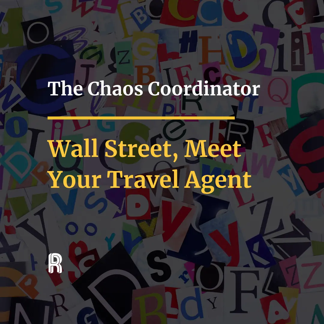 Wall Street, Meet Your Travel Agent