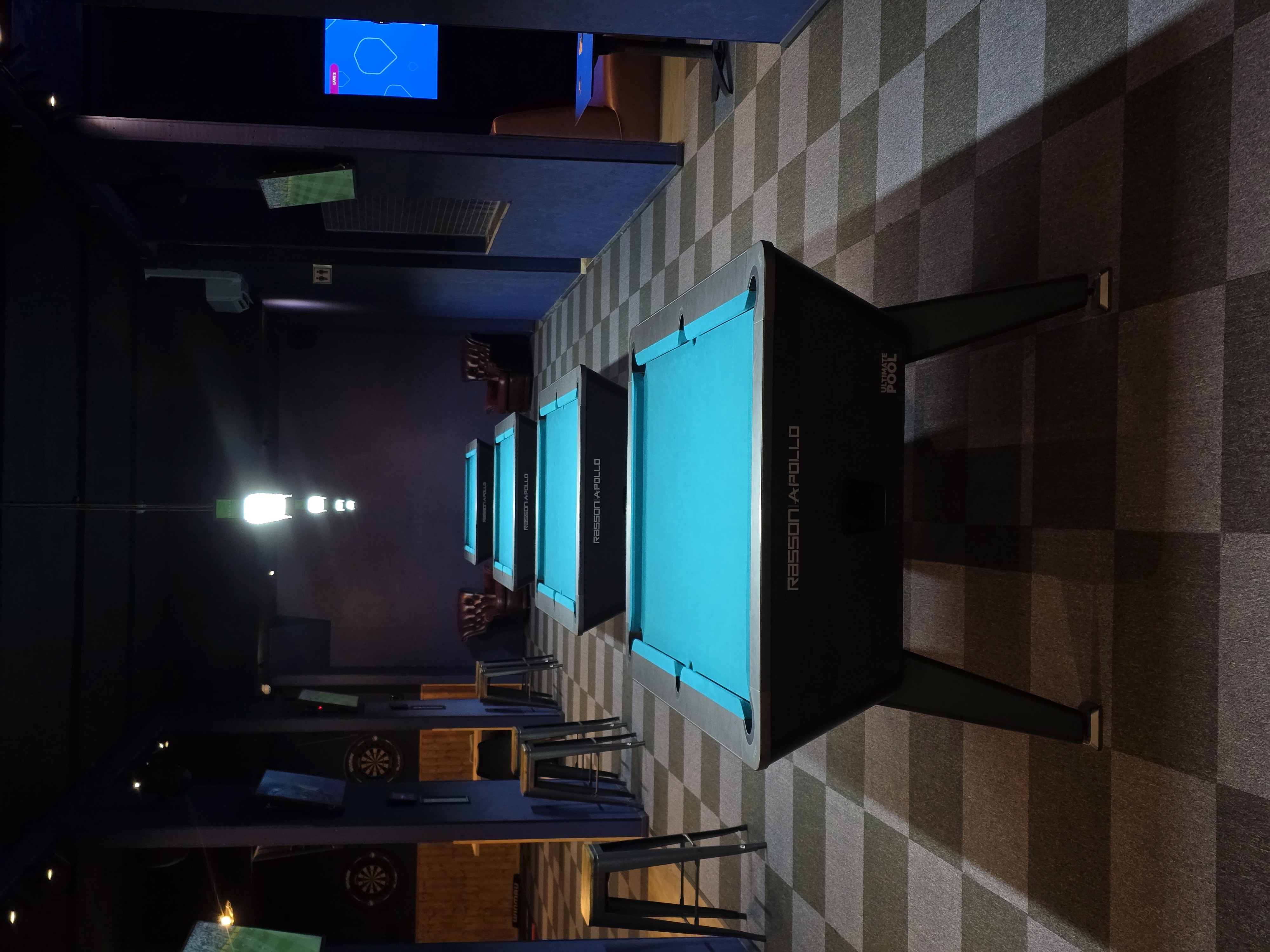 Rasson pool tables at the Apex Lounge