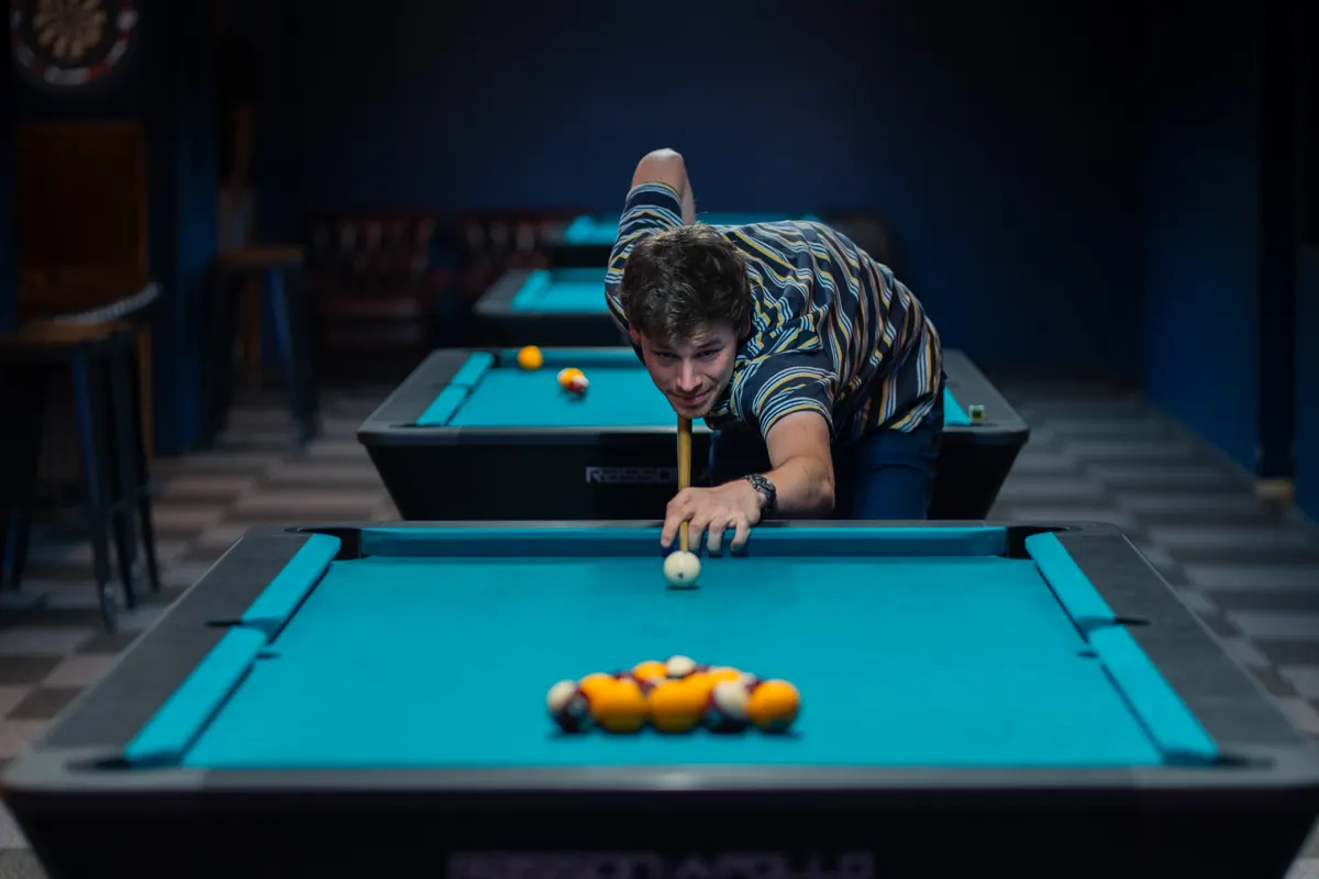 Rasson pool tables at the Apex Lounge