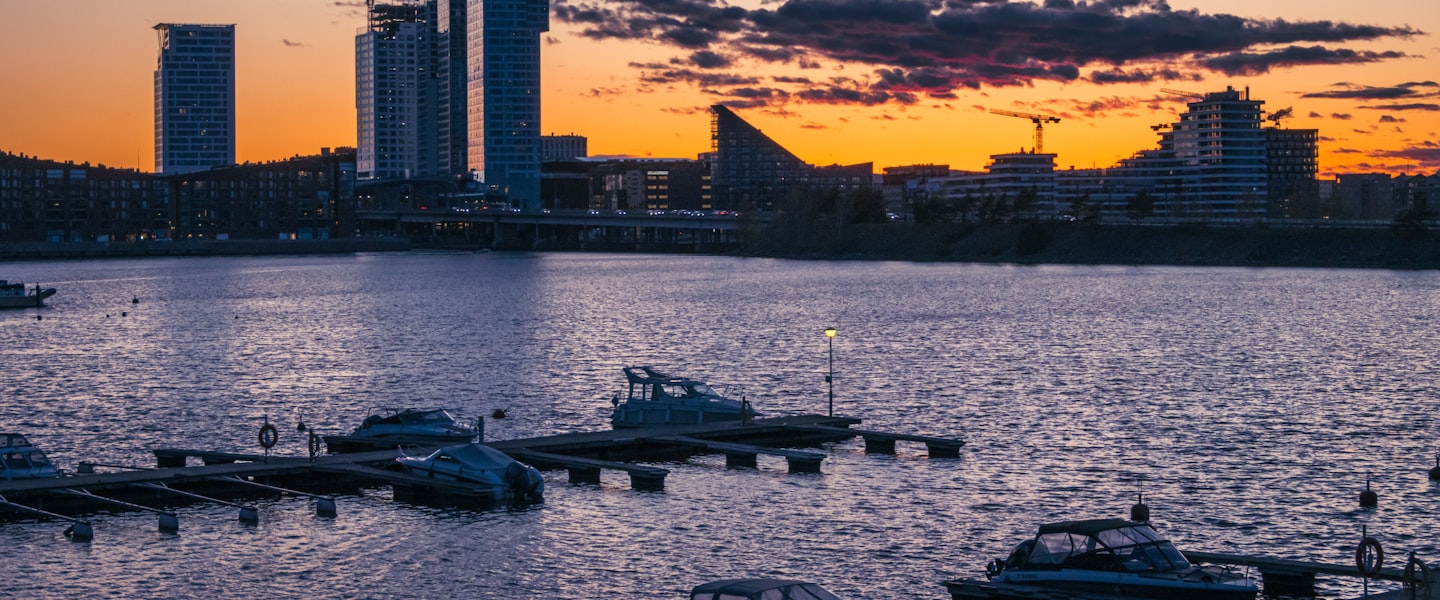 Finland city skyline