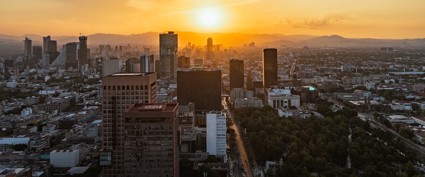 Mexico city skyline