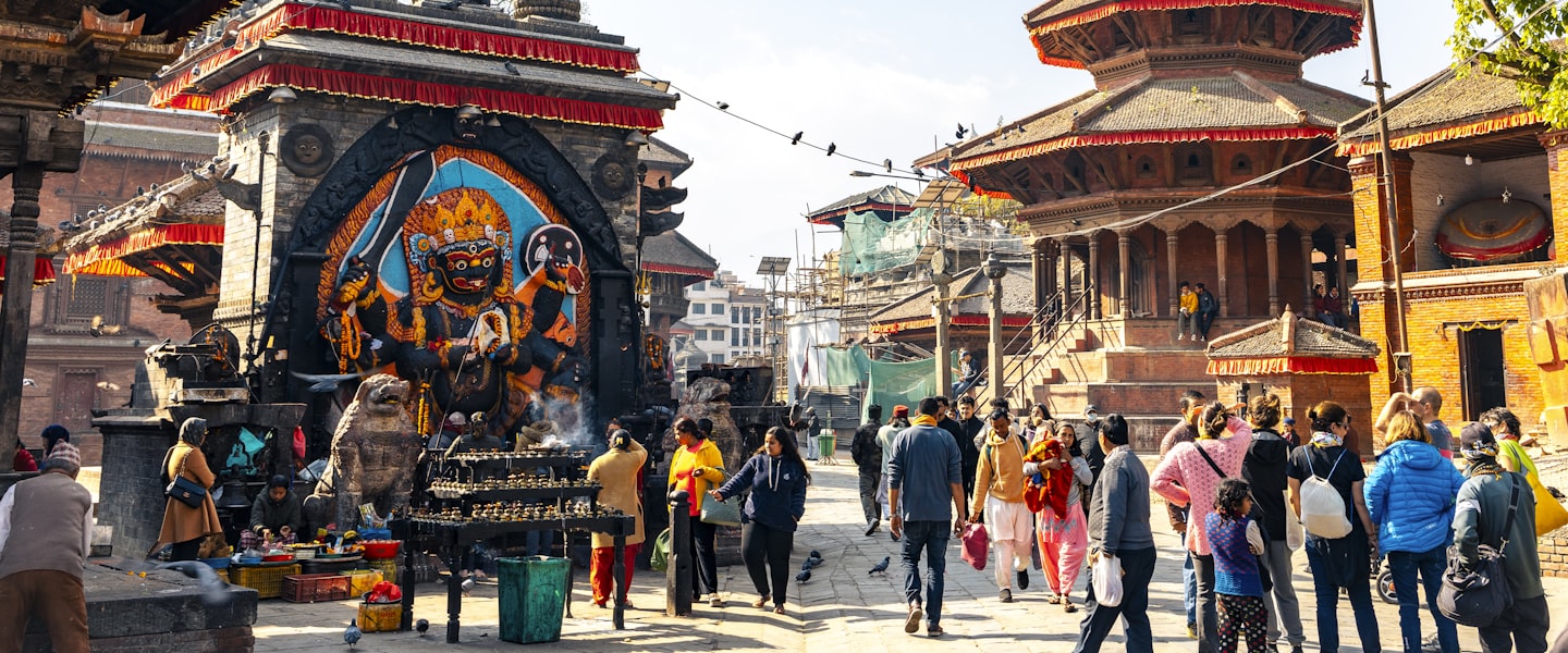 Nepal city skyline
