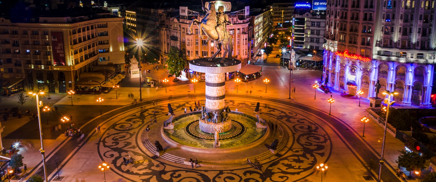 North Macedonia city skyline