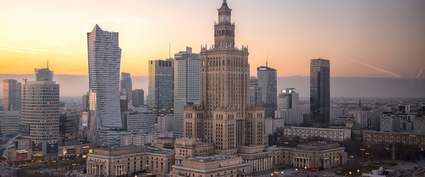 Poland city skyline
