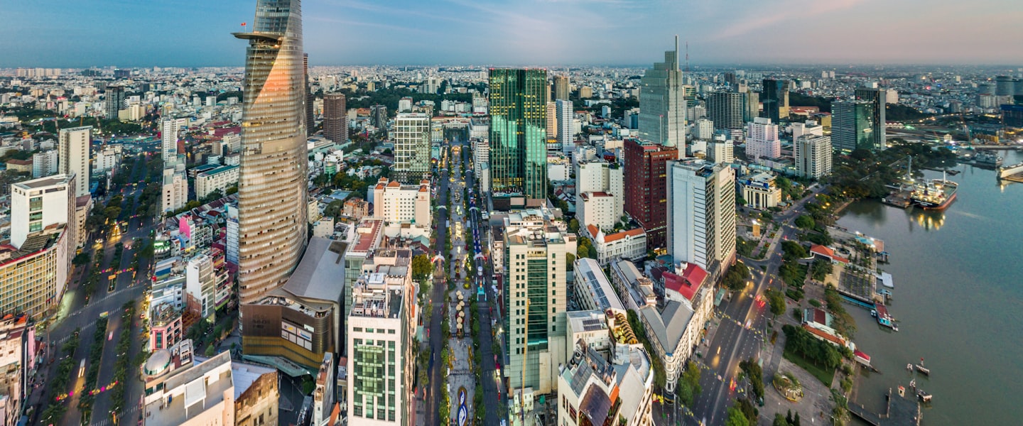 Vietnam city skyline