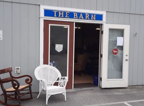 Door leading into Shoppe Barn
