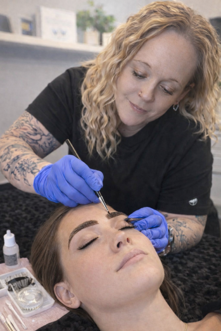 Brow Lamination, Tint & Wax