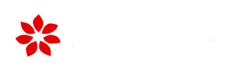 Red flower-shaped icon with the text 'hubspot' in white.