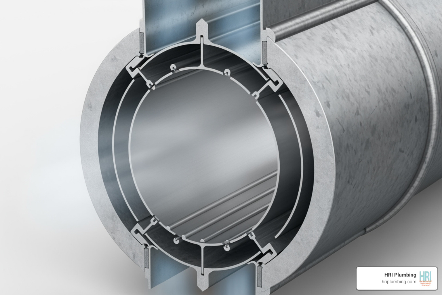 coaxial vent pipe cross-section - Direct vent water heater