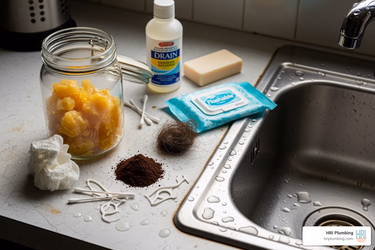 items to never flush down a drain - emergency drain cleaning