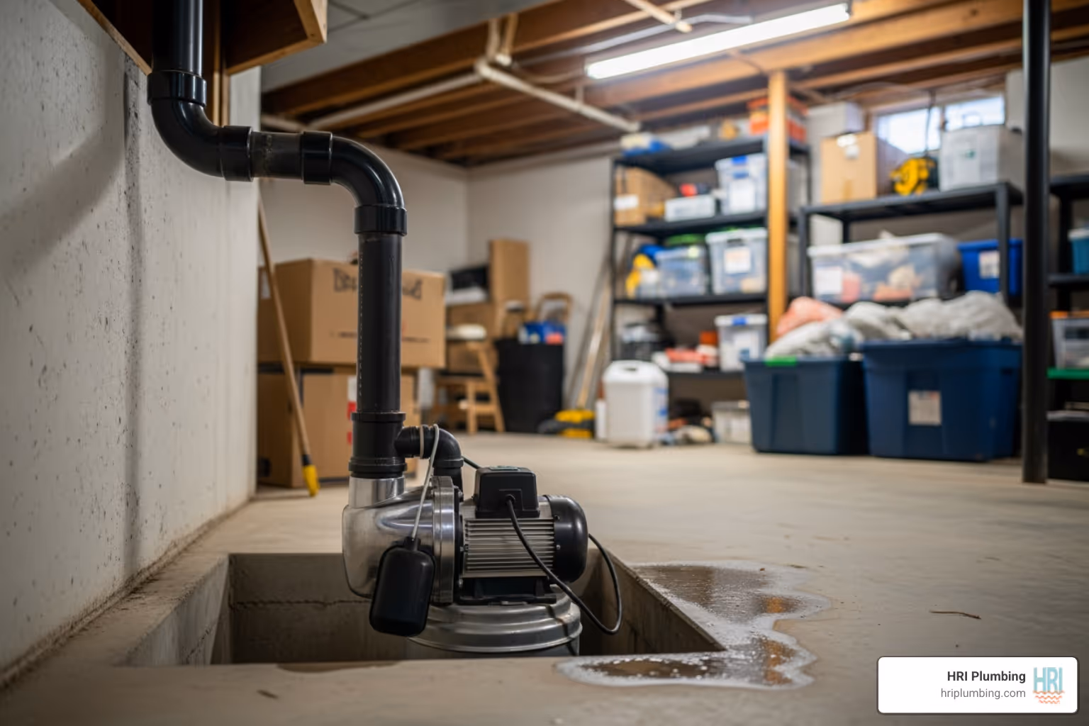 of a basement sump pump - rochester plumbing service