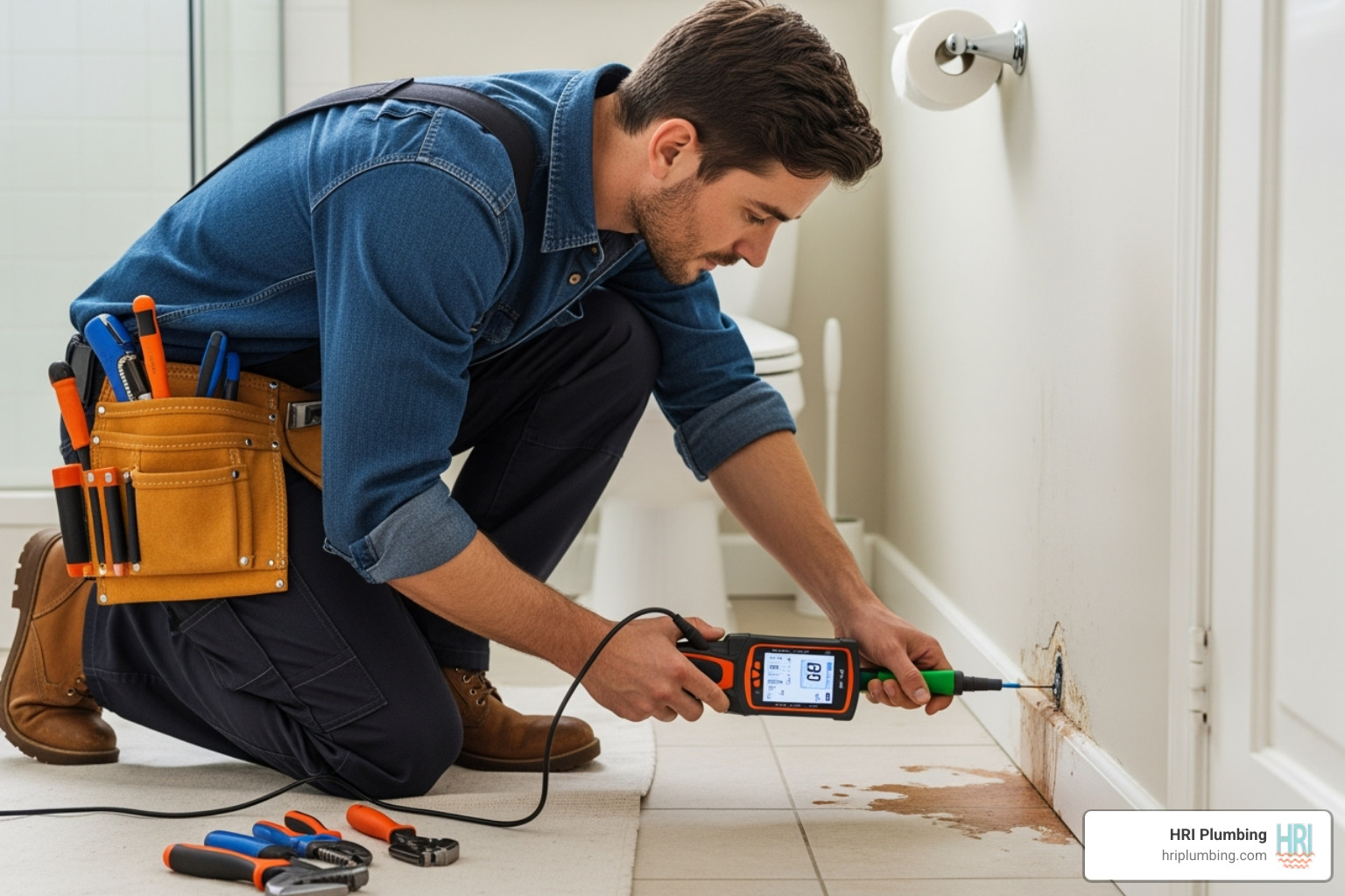 plumber using electronic leak detection equipment - leak repair springfield il plumber using electronic leak detection equipment - leak repair springfield il