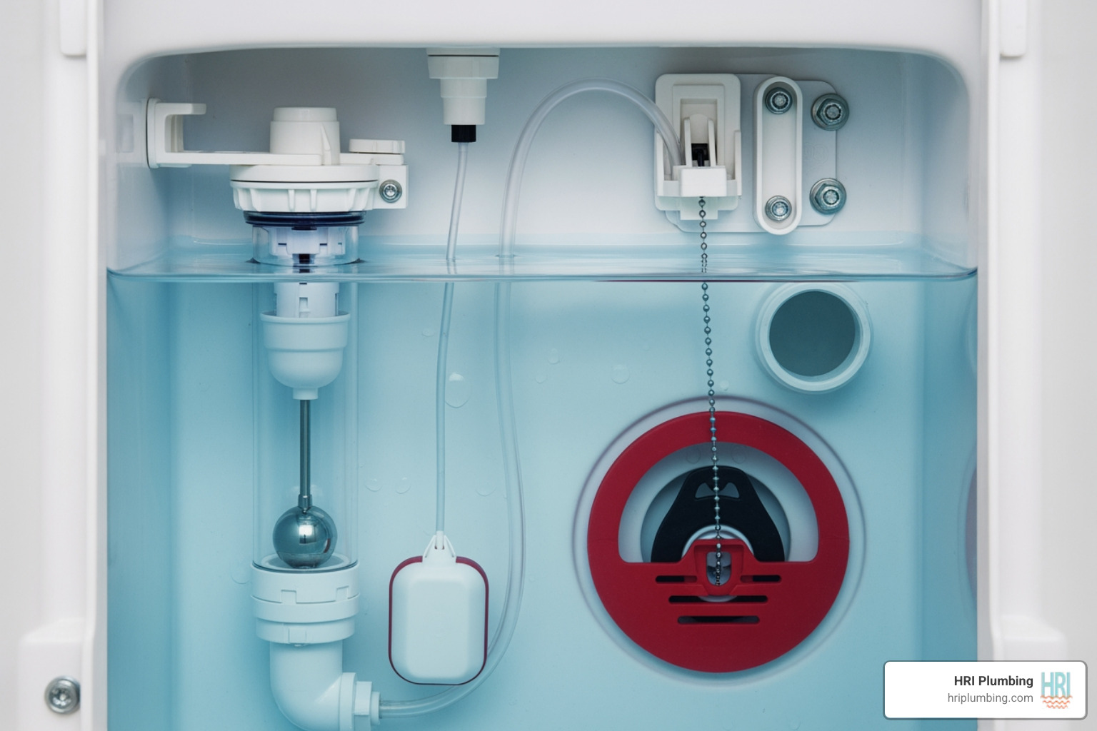 inside toilet tank parts labeled - running toilet repair springfield il