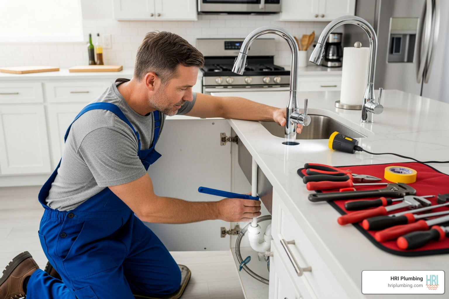 A professional plumber carefully installing a new kitchen sink faucet, ensuring all connections are secure and leak-free. - new fixture installation jacksonville A professional plumber carefully installing a new kitchen sink faucet, ensuring all connections are secure and leak-free. - new fixture installation jacksonville