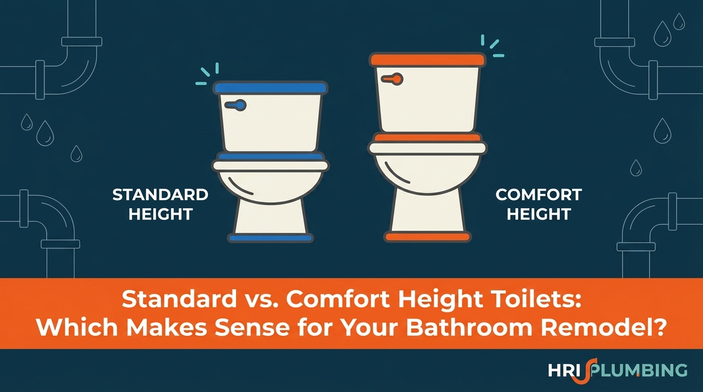 Standard vs. Comfort Height Toilets: Which Makes Sense for Your Bathroom Remodel?