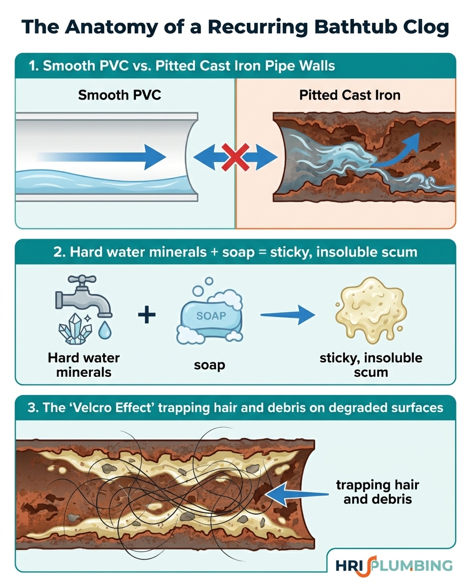 The Anatomy of a Recurring Bathtub Clog