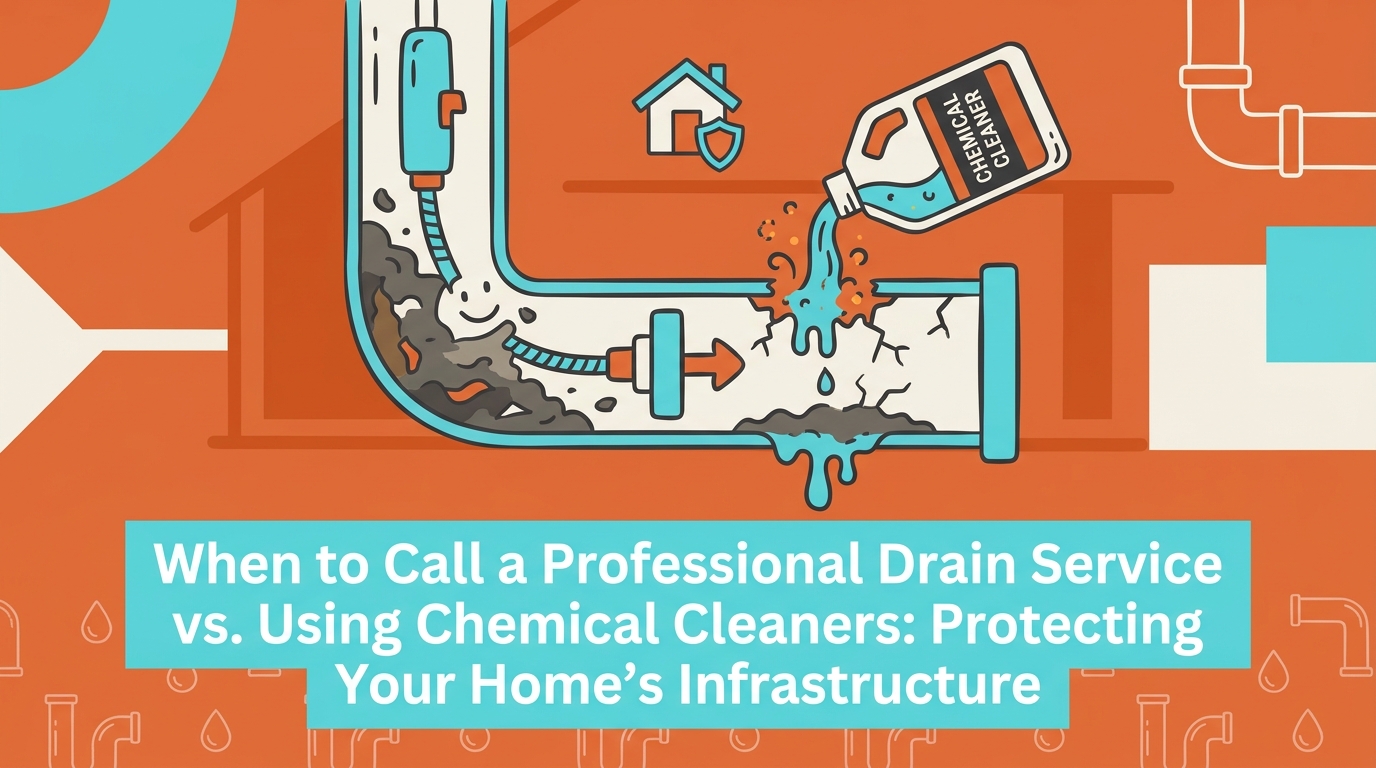 When to Call a Professional Drain Service vs. Using Chemical Cleaners